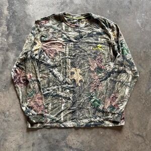 Y2K essential mossyoak camo long sleeve shirt Size XL